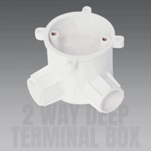 3 way deep terminal box
