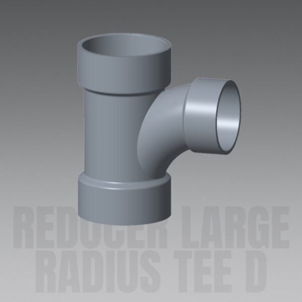 REDUCER LARGE RADIUS TEE D