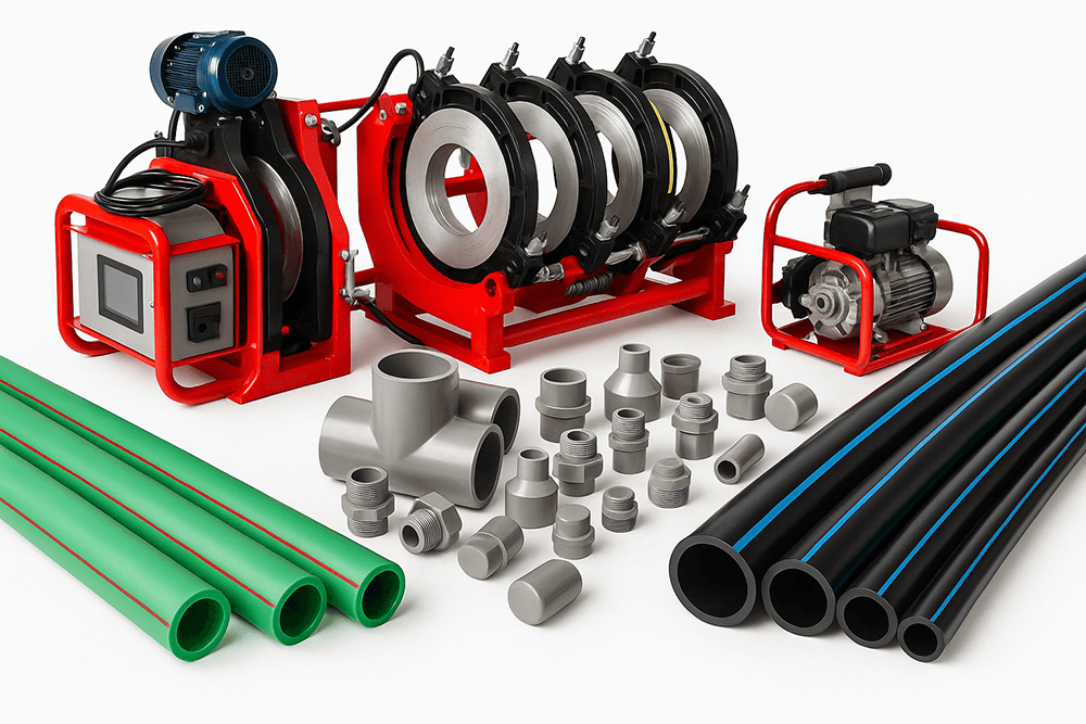Pipe Fusion Machine and Fittings 2(1)